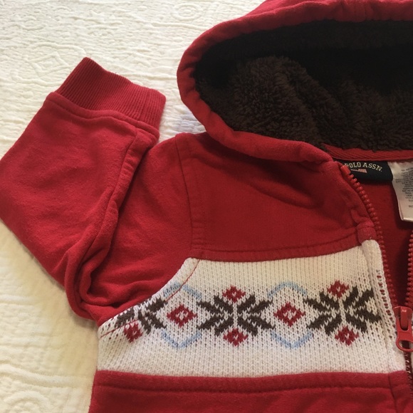 6-9m (4/$20) US Polo Assn. Hoodie - Picture 4 of 8